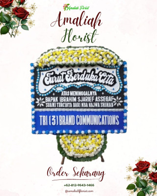 Papan Bunga Duka di Karangan